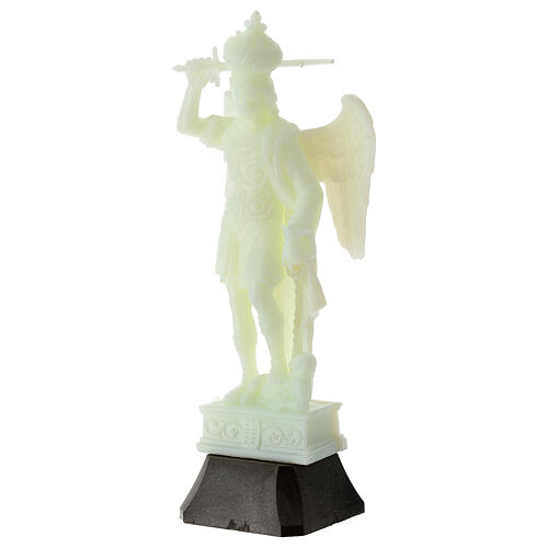 Statue Saint Michel victorieux plastique fluorescent 16 cm 2