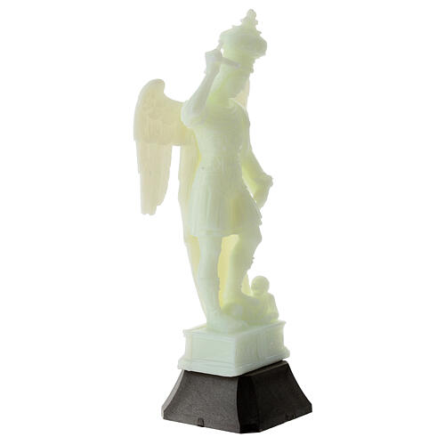 Statue Saint Michel victorieux plastique fluorescent 16 cm 3