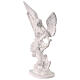 Erzengel Michael, Resin, weiß, 13 cm s2