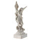 Statue of St. Michael 13 cm high and made of white resin s3