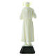 Fluorescent statue of Padre Pio with removable halo, 16 cm high s4