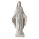 White resin statue of Our Lady of Miracles with open arms 14 cm s1