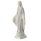 White resin statue of Our Lady of Miracles with open arms 14 cm s2
