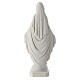 White resin statue of Our Lady of Miracles with open arms 14 cm s4