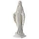 Statue Vierge Miraculeuse résine blanche 18 cm s2