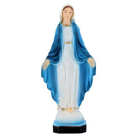 Statuette Vierge Miraculeuse bras ouverts résine 14 cm