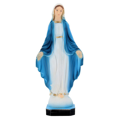 Statuette Vierge Miraculeuse bras ouverts résine 14 cm 1