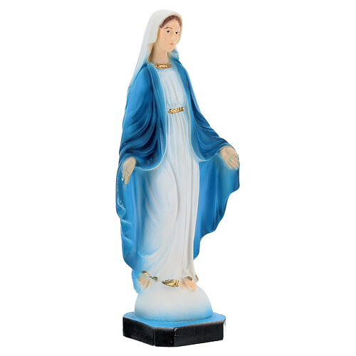 Statuette Vierge Miraculeuse bras ouverts résine 14 cm 3