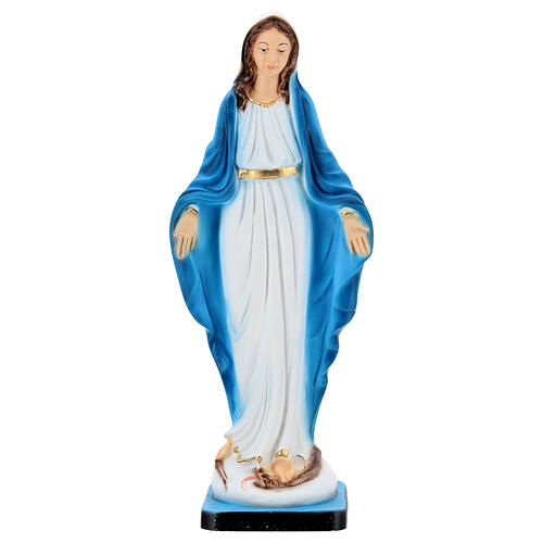 Hand-painted statue of Our Lady of Miracles with golden details 17 cm 1