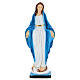 Hand-painted statue of Our Lady of Miracles with golden details 17 cm s1