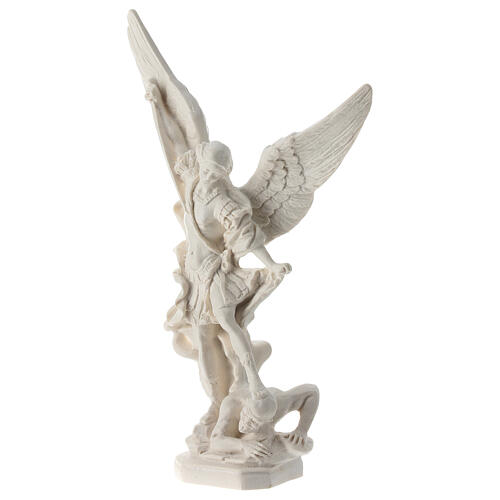 Estatua resina Arcángel San Miguel Lucifer derrotado 21 cm 2