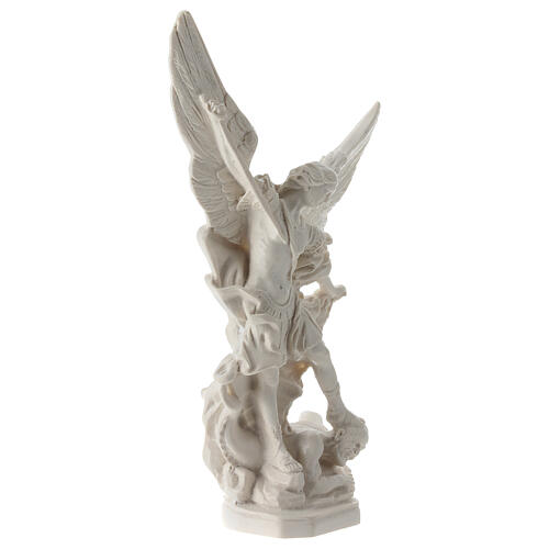 Estatua resina Arcángel San Miguel Lucifer derrotado 21 cm 3