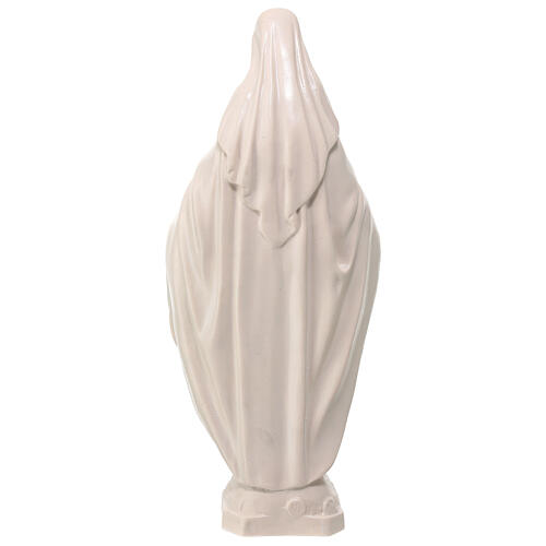 Statue Vierge Miraculeuse en résine blanche 30 cm 5