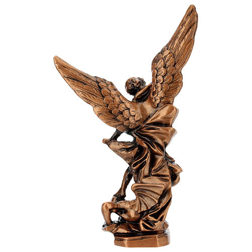 Erzengel Michael, Resin, Bronzeeffekt, 21 cm 5