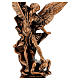 Estatua color bronce resina Arcángel Miguel 21 cm s2