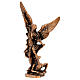 Statue couleur bronze résine Archange Michel 21 cm s3