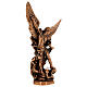 Statue couleur bronze résine Archange Michel 21 cm s4