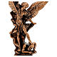 Statua color bronzo resina Arcangelo Michele 21 cm  s2