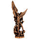 Statua color bronzo resina Arcangelo Michele 21 cm  s4