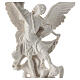 Statue Archange Michel résine blanche 28 cm s2