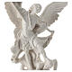 Statua Arcangelo Michele resina bianca 28 cm s2