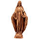 Bronze resin statue Our Lady of Miracles pedestal 30 cm s1