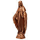 Bronze resin statue Our Lady of Miracles pedestal 30 cm s3