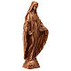 Statue résine couleur bronze Vierge Miraculeuse sur piédestal 30 cm s4