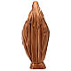 Statue résine couleur bronze Vierge Miraculeuse sur piédestal 30 cm s5