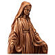 Statua resina bronzo Madonna Miracolosa piedistallo 30 cm s2