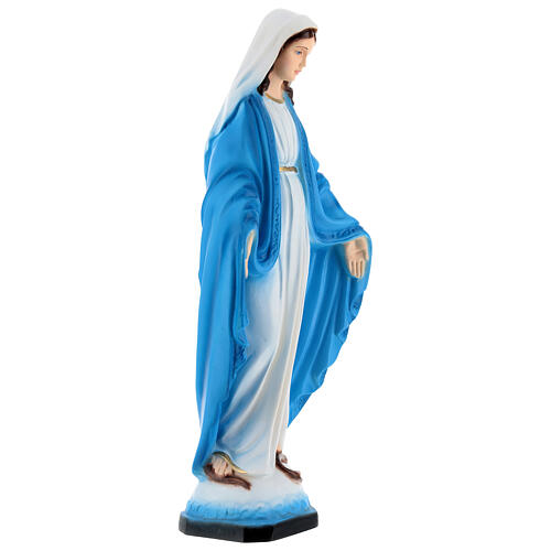 Estatua Virgen Milagrosa pintada mano 30 cm 4