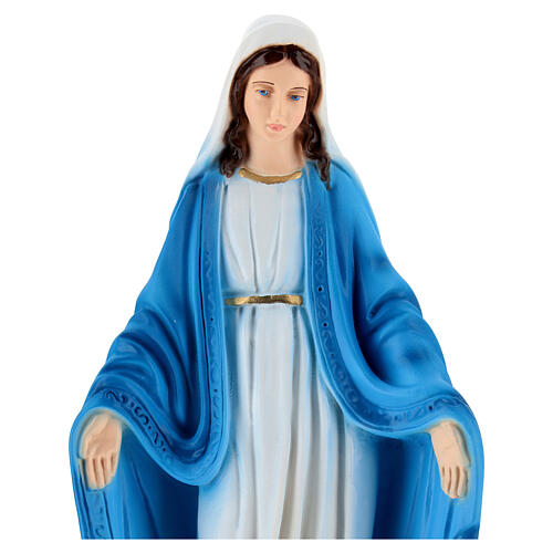 Statue Vierge Miraculeuse peinte main 30 cm 2