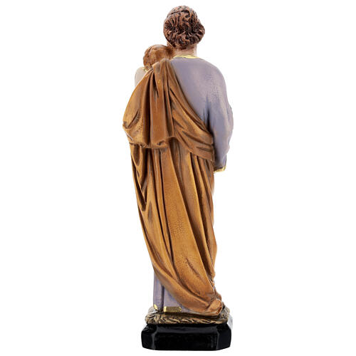 Statue aus Harz von Sankt Joseph mit dem Jesuskind aus Harz, 30 cm 5