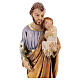 Statue aus Harz von Sankt Joseph mit dem Jesuskind aus Harz, 30 cm s2