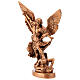 Estatua resina color bronce San Miguel Arcángel 30 cm s3