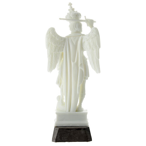 Estatua San Miguel Arcángel fosforescente espada 20 cm 4