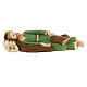Statue Saint Joseph endormi résine détails dorés 13,5 cm s1