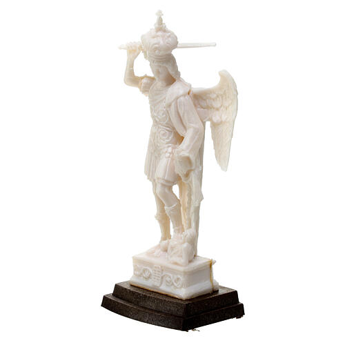 Statua San Michele Arcangelo pvc sconfitta Lucifero 8 cm 2