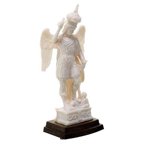Statua San Michele Arcangelo pvc sconfitta Lucifero 8 cm 3