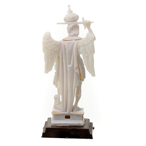 Statua San Michele Arcangelo pvc sconfitta Lucifero 8 cm 4