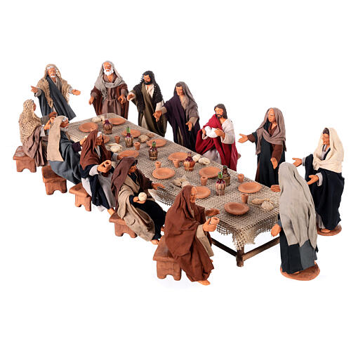 Last Supper for Neapolitan Nativity Scene 13 cm 3