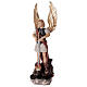 Estatua San Miguel y Diablo fibra de vidrio pintada 50 cm s3