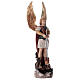 Estatua San Miguel y Diablo fibra de vidrio pintada 50 cm s5