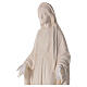 White fibreglass statue of Our Lady Immaculate, wood finish, 30 in s4
