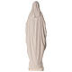 White fibreglass statue of Our Lady Immaculate, wood finish, 30 in s7
