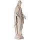 Estatua Virgen Inmaculada blanca tallada de madera 80 cm s5