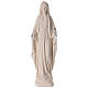 Statue Immaculée Conception fibre de verre blanche effet bois 80 cm s1