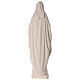 Statue Immaculée Conception fibre de verre blanche effet bois 80 cm s7