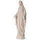 Statua Madonna Immacolata bianca scolpita effetto legno 80 cm s3