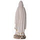 White fibreglass statue of Our Lady of Lourdes, wood finish, 25 in s8